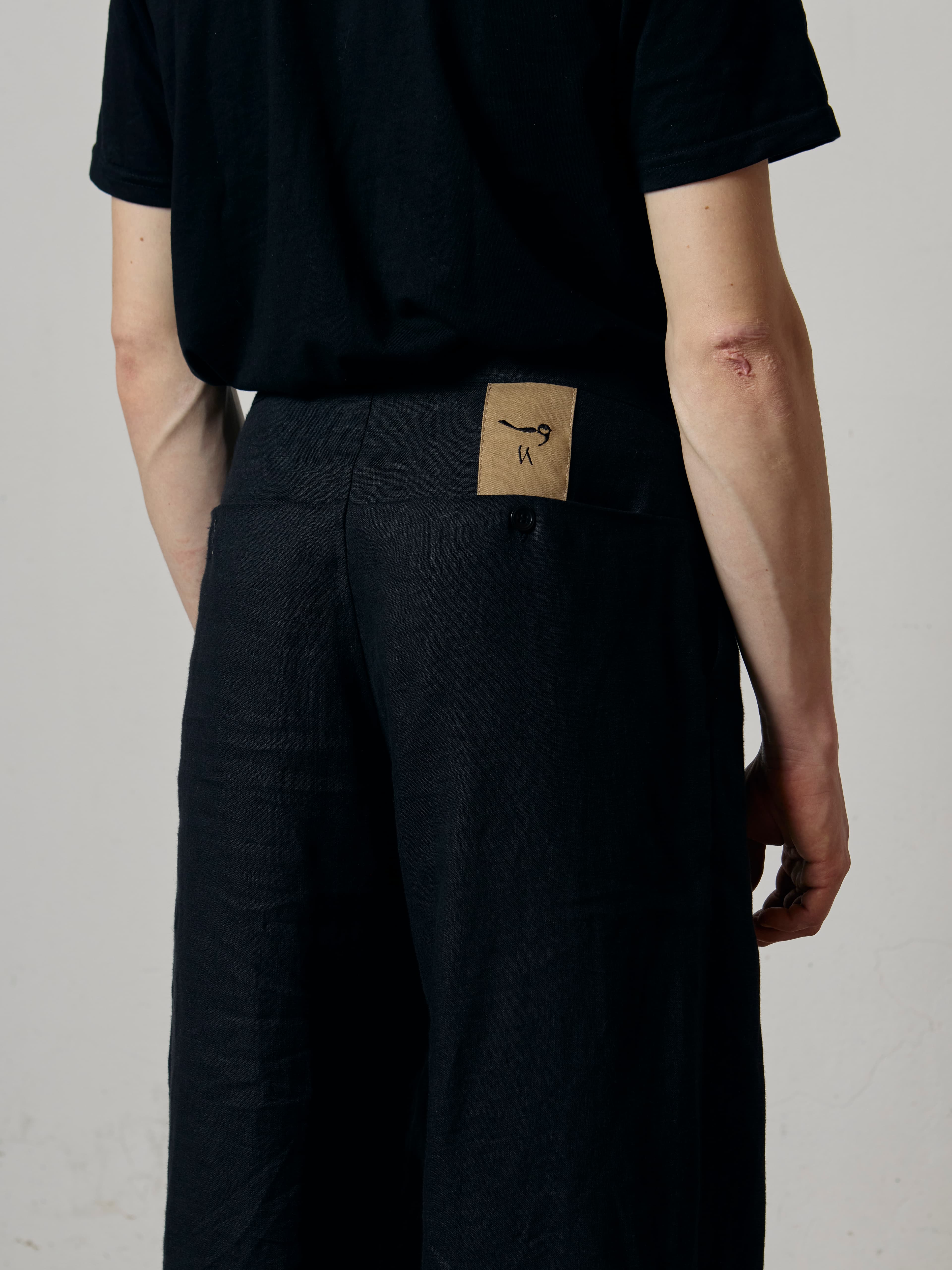 Pleated pants
